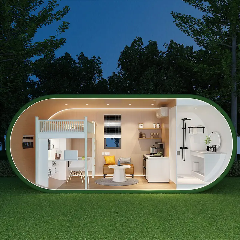Space-Saving Arched Backyard Pod Quiet ADU Sleeping Sanctuary