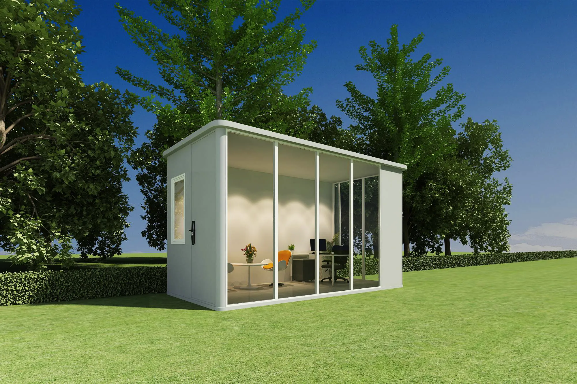 backyard workspace cabin